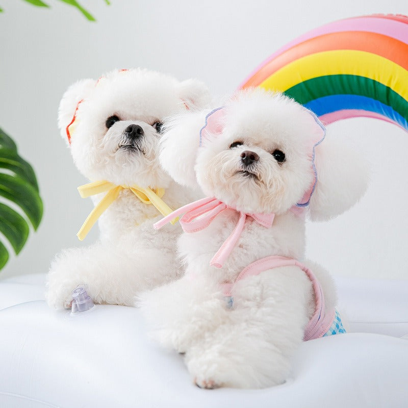 Pet swimsuit cat shapewear with swimming cap one piece suspender bikini dog vest swimsuit - V.I.P Digital Presence