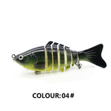 Multi Jointed Fishing Lure Sinking Artificial Wobbler Bait Hard Bait Swimbait 10cm/15.7g Fishing Tackle 7 Sections Crankbait - V.I.P Digital Presence