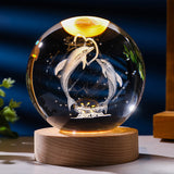 Starry Sky 3D Micro Landscape Crystal Ball Home Desktop Creative Interior Carving White Crystal Ball Ornament Craft Gift product - V.I.P Digital Presence