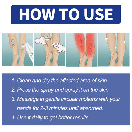 Vein Comfort Spray, Relief Leg Muscle Soreness And Swelling Earthworm Leg Vein Treatment Spray - V.I.P Digital Presence