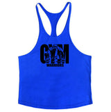Cotton fitness vest GYM WARRIORS sport deep digging thin shoulder strap shirt - V.I.P Digital Presence