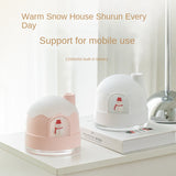 Christmas gifts Christmas gifts Snowy house night light humidifier spray water replenishing air mute humidifier - V.I.P Digital Presence