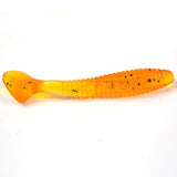 5Pcs/Bag 8cm 5.7g Silicone T Tail Brown Grub Worm Fishing Lure - V.I.P Digital Presence