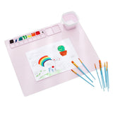 Silicone painting pad, simple solid color art painting pad, children's graffiti pad, washable watercolor color matching silicone - V.I.P Digital Presence