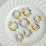 18K Gold-Plated Huggie Earrings - V.I.P Digital Presence