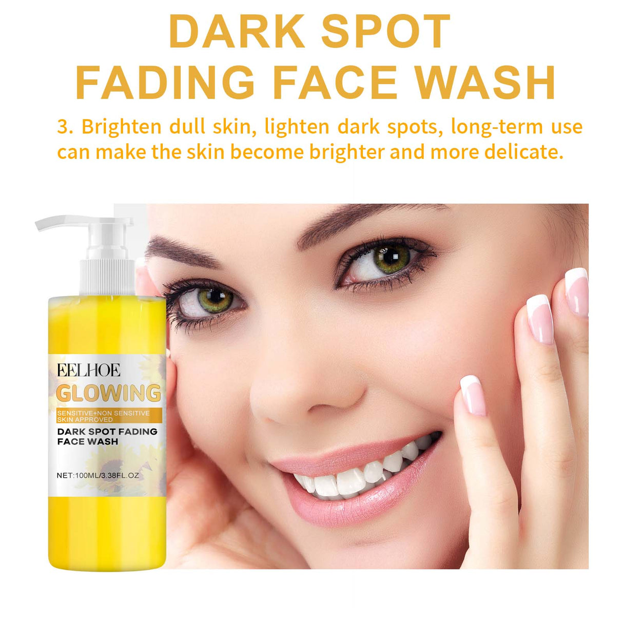 Turmeric Whitening Cleanser Deep Cleansing Face To Remove Makeup Refreshing And Non-Tight Turmeric Cleanser - V.I.P Digital Presence