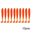 QXO 10 piezas/lote de señuelos blandos de silicona, 7 cm, 2 g, artículos para pesca en el mar, PVA Swimbait Wobblers, aparejos artificiales 