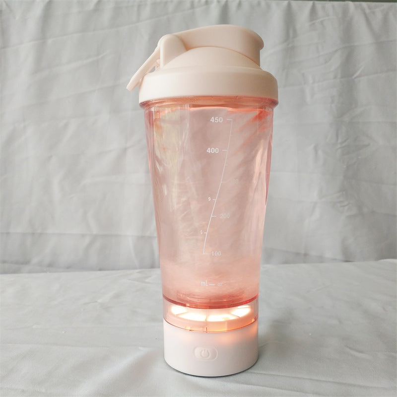 450ml Electric Stirring Cup Spiral Pattern Vortex Protein Powder Shake Cup Automatic Shake Cup Colorful Running Lantern - V.I.P Digital Presence