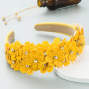 Small Fresh Colorful Flowers Headdress Glass Diamond Retro Headband Female Trendy Hair Band Hair Accessories - V.I.P Digital Presence