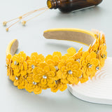 Small Fresh Colorful Flowers Headdress Glass Diamond Retro Headband Female Trendy Hair Band Hair Accessories - V.I.P Digital Presence