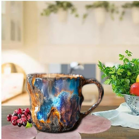 Imitation mineral resin crystal coffee cup - V.I.P Digital Presence