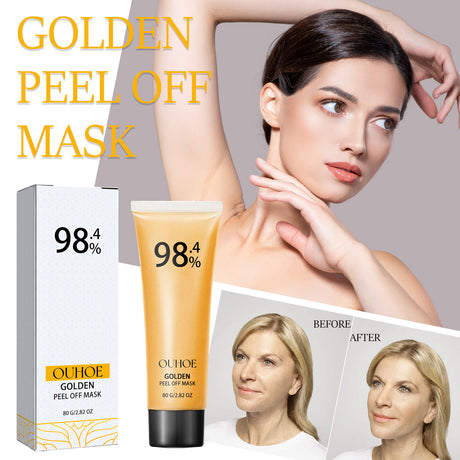 24k Gold Peel Mask Deeply Cleanses The Skin Of Blackheads, Pimples, Delicate Pores And Tighteners Skin Care - V.I.P Digital Presence