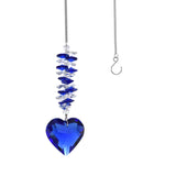 Crystal sun catcher pendant wholesale peach heart love prism living room garden decoration hanging sunshine - V.I.P Digital Presence