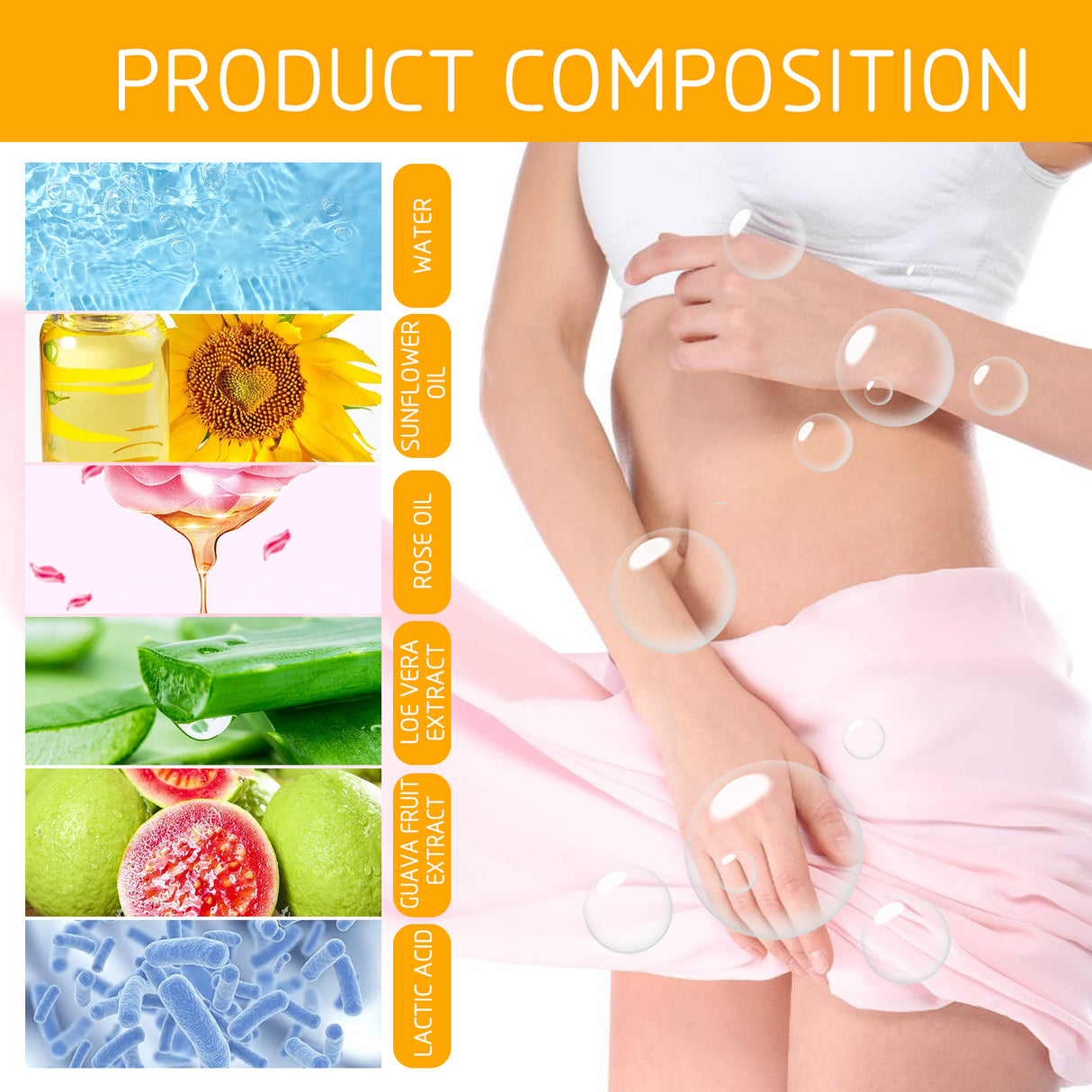 Feminine Wash With Sunflower Oil, Body Cleansing Skin Refreshing Oil Control Moisturizing Long-Lasting Fragrance Shower Gel - V.I.P Digital Presence