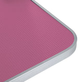 36 inch folding pet grooming table with stainless steel frame and rubber pad, equipped with adjustable armrests and clips (pink) - V.I.P Digital Presence