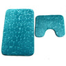 Embossed Stone Two-Piece Bathroom Toilet Floor Mat PVC Non-Slip Absorbent Carpet Door Mat - V.I.P Digital Presence