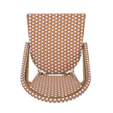 Wicker Bar Stool with Aluminum Frame (Set of 2) - V.I.P Digital Presence