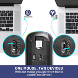 Wireless Mouse Bluetooth RGB Rechargeable Mouse Wireless Computer Silent Mause LED Backlit Ergonomic Gaming Mouse For PC Laptop - V.I.P Digital Presence