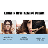 Keratin Revitalizing Cream, Long Lasting Fragrance Soft Light Smoothing Frizz Repair Split End Conditioner - V.I.P Digital Presence