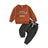 Autumn New Boys' Letter Printed Long Sleeve Ha Yi Sports Minimalist Long Pants Two Piece Set - V.I.P Digital Presence