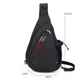 High Quality Men's Chest Bag Cotton And Linen Texture Messenger Triangle Bag Water Drop Bag Bicycle Chest Bag - V.I.P Digital Presence