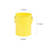 Cylindrical wrought iron pen holder DIY creative desktop storage bucket multifunctional stationery pen holder - V.I.P Digital Presence