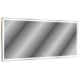 72X32 inch large LED bathroom mirror wall mounted mirror with 3 color modes, aluminum frame wall mounted light, full body mirror - V.I.P Digital Presence