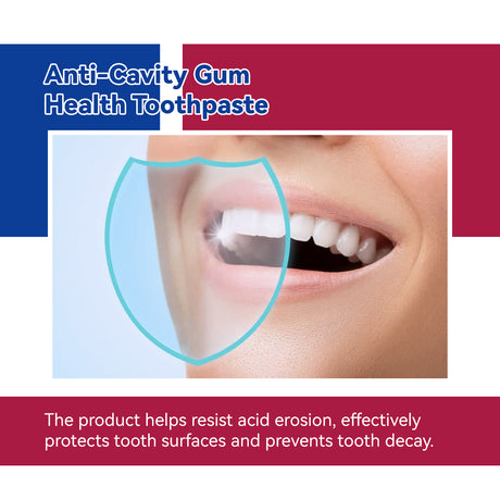Anti-Cavity Gum Health Toothpaste, Clean Teeth Yellow Stains And Tartar Breath Fresh Clean Tooth Care Toothpaste - V.I.P Digital Presence