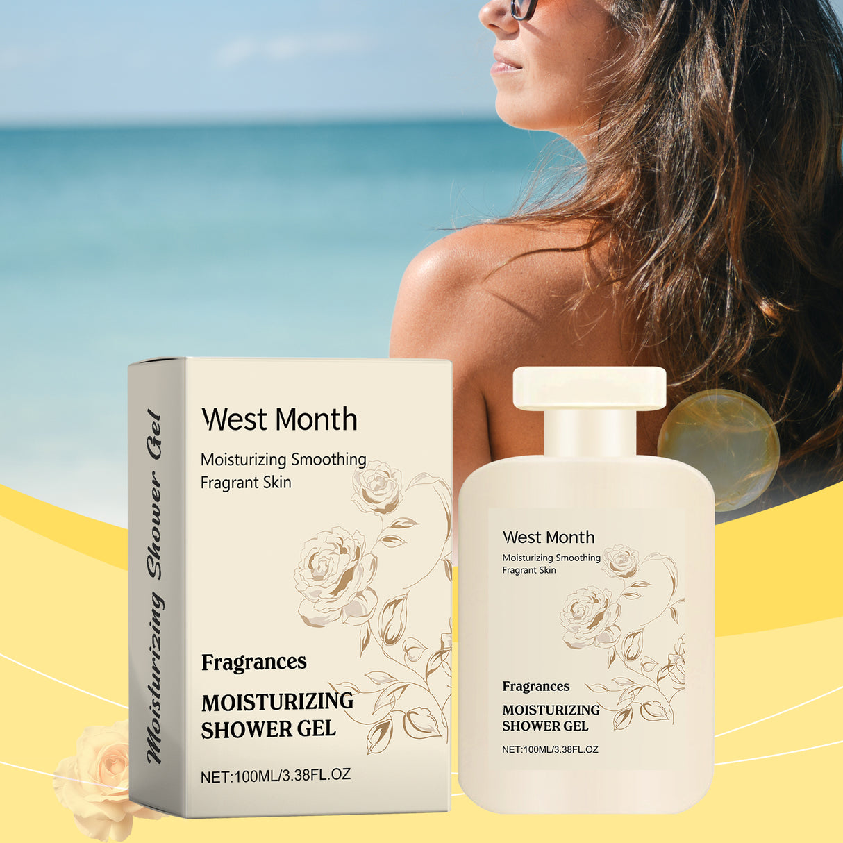 Perfumed Moisturizing Body Wash Gently Cleanses Skin, Soft, Moist, Refreshing And Fragrant