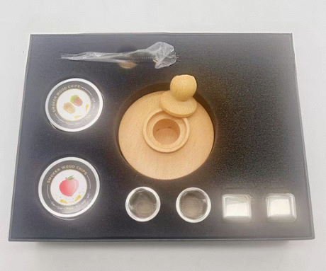 Solid wood wine barrel smoker bar whiskey seasoning tool smoked wine barrel set - V.I.P Digital Presence