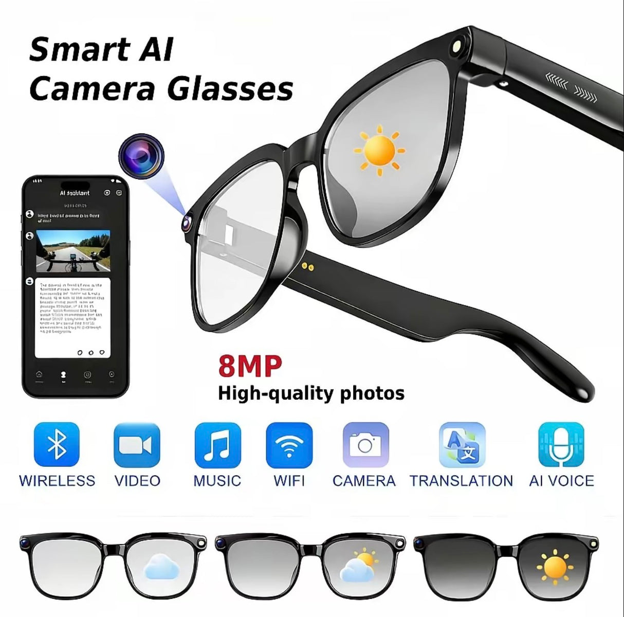 AI Camera Glasses