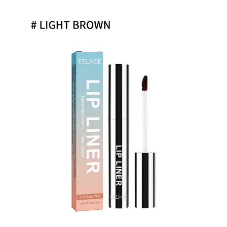 Peel Lip Liner, Outline Lip Shape Lip Color Waterproof Non-Smudging Peel Lip Liner Lip Brush - V.I.P Digital Presence