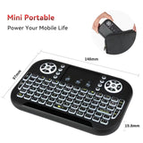 N8 Air Mini Flying Mouse Keyboard RGB Colorful Backlit Small Keyboard Smart TV Remote Control Portable - V.I.P Digital Presence
