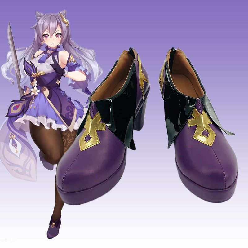 Genshin Impact cos clothing anime animation game suit Liyue seven star carved clear cosplay clothing matching shoes - V.I.P Digital Presence