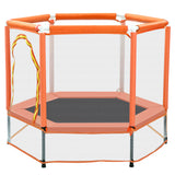 55'' Toddlers Trampoline with Safety Enclosure Net and Balls, Indoor Outdoor Mini Trampoline for Kids - V.I.P Digital Presence
