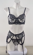 Sexy Red Embroidered Perspective Sexy Underwear Multi piece Set for Women - V.I.P Digital Presence