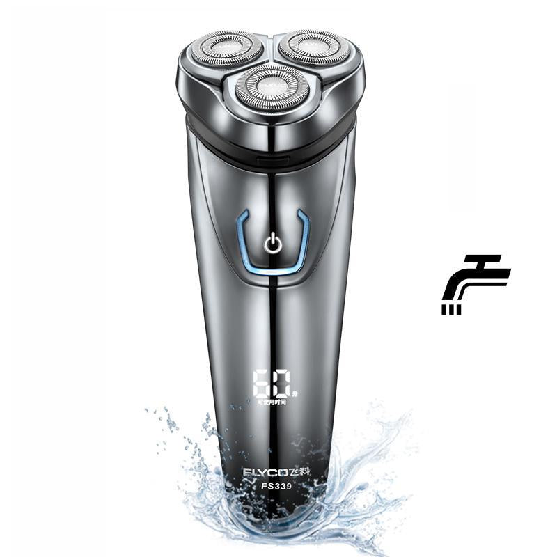 Flyco Raser FLYCO Washable Rechargeable Rotary Men's Electric Shaver Razor with 3D ...