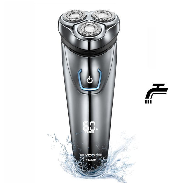 FLYCO Washable Rechargeable Rotary Men's Electric Shaver Razor with 3D Floating FS336 - V.I.P Digital Presence