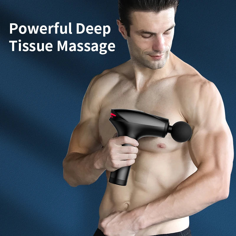 Icy Cold Compress Massage Gun Electric Percussion Pistol Massager For Body Neck Back Sport Deep Tissue Muscle Relaxation - V.I.P Digital Presence