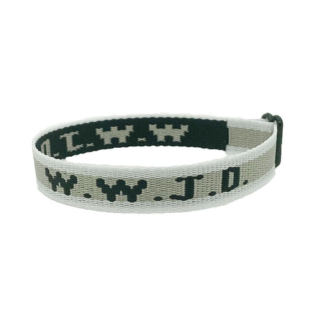 Alphabet Jacquard Printed Wrist Strap Bracelet Strap Unisex WWJD Bracelet Adjustable Bracelet - V.I.P Digital Presence