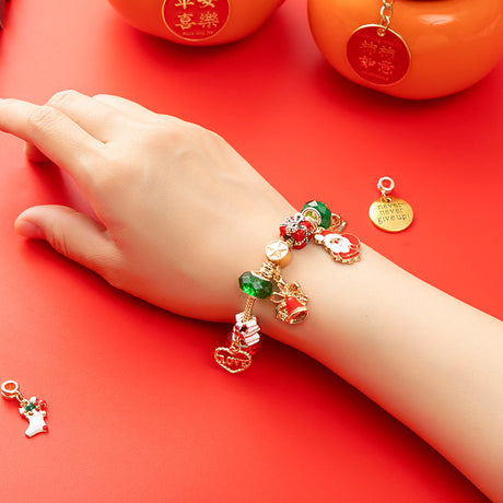 DIY creative children's bracelet jewelry 24-grid calendar Christmas holiday surprise blind box silver set - V.I.P Digital Presence