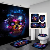 Polyester Printed Shower Curtain Thickened Waterproof Halloween Shower Curtain - V.I.P Digital Presence