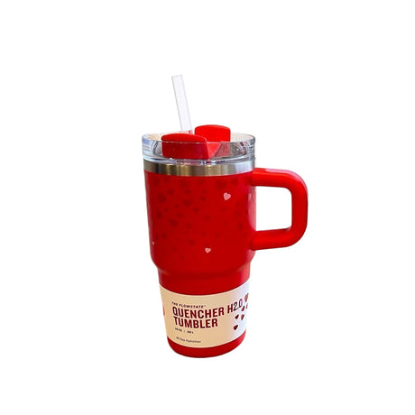 Valentine's Day - themed 5D - patterned love - heart thermos cup with cold - keeping function, made of 304 stainless steel - V.I.P Digital Presence