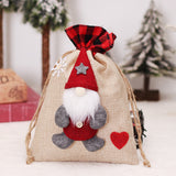 Christmas Decorations Cartoon Linen Drawstring Faceless Doll Candy Bag Forester Apple Bag Doll Gift Bag - V.I.P Digital Presence