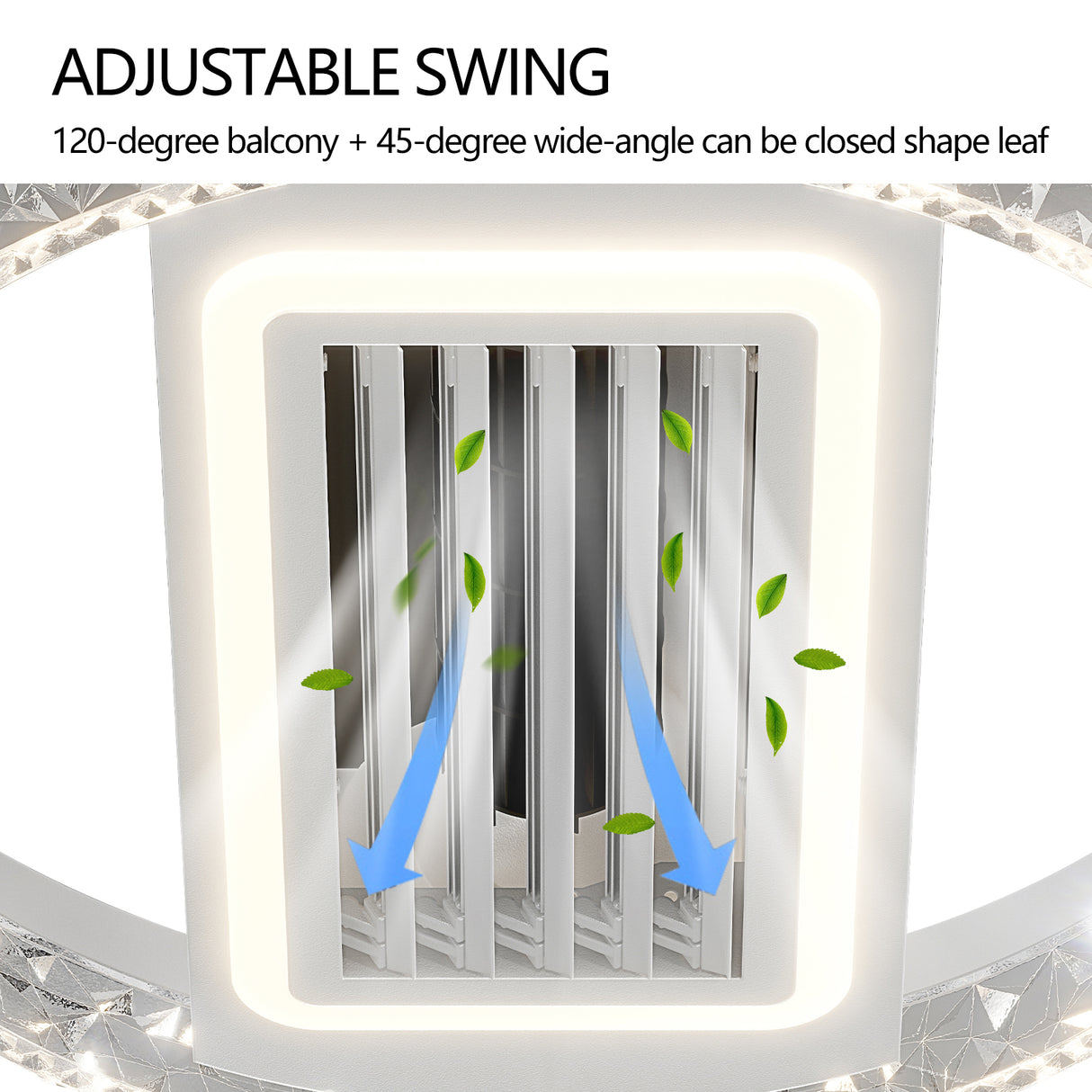 Bladeless Fan Lamp With Lights Dimmable  LED - V.I.P Digital Presence