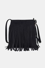 Suede Fringe Shoulder Bag - V.I.P Digital Presence