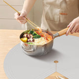 Lazy Susan Shelf Liner: Silicone, for Dual Tier Pie Cut Organizer, Non-Slip & Thermal Protection .2pcs - V.I.P Digital Presence