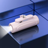 New creative power bank flashlight outdoor LED mini capsule portable fast charge 5000mAh power bank - V.I.P Digital Presence
