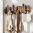 Coat Racks Wall Hanging Wall Entry Door Porch Hanging Scarf Coat Rack Perforated Solid Wood Creative Piano Keys Clothes Hook - V.I.P Digital Presence