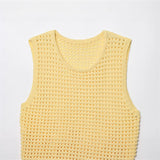 Fashionable Casual Tassel Design Plaid Knitted Top for Women - V.I.P Digital Presence